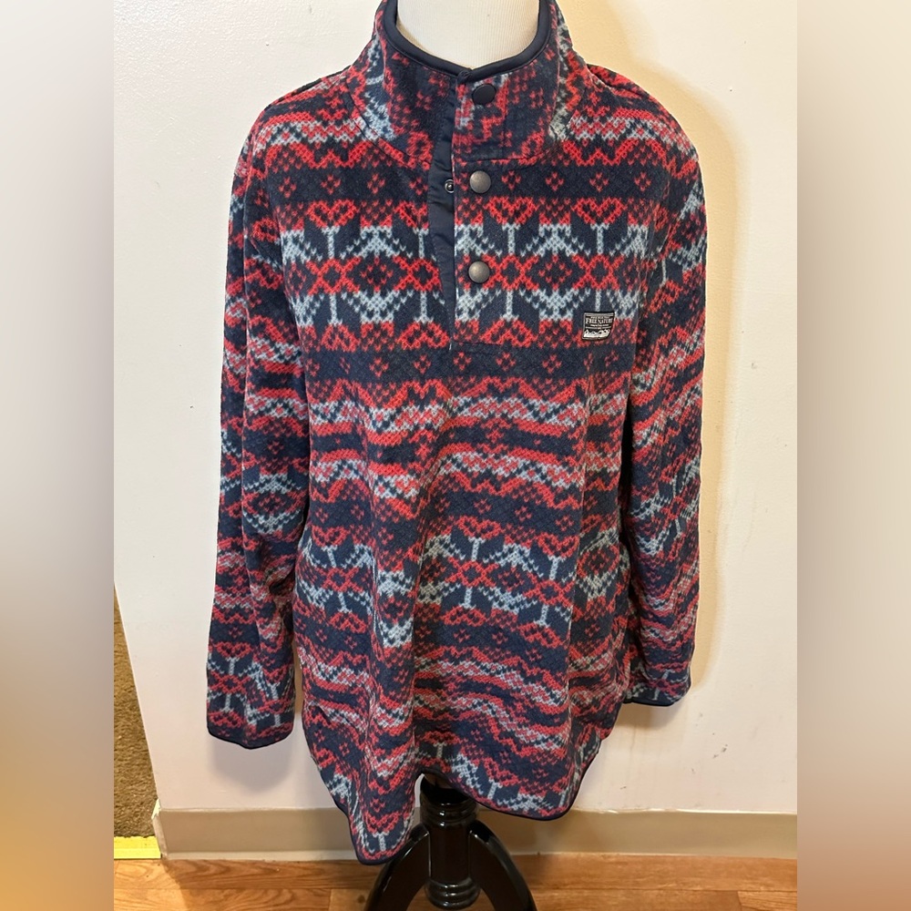 Free Nature Polar Fleece Mock Neck Sweatshirt